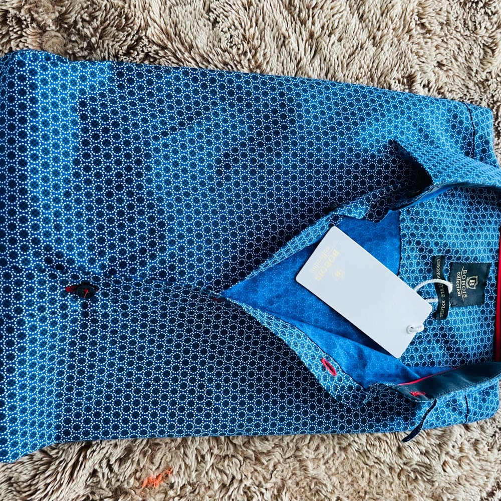 BOBOIS Collection, blue T-shirt , European Style.. - Picture 3 of 5